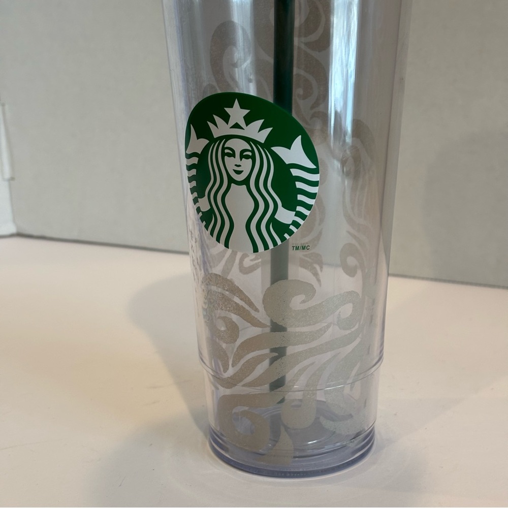 Starbucks Hawaii Exclusive Clear and Teal Tumbler with Straw - Picture 2 of 8